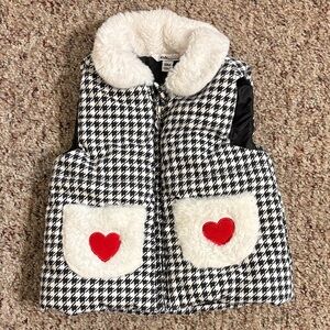 Kids Headquarters Black and White Houndstooth Vest